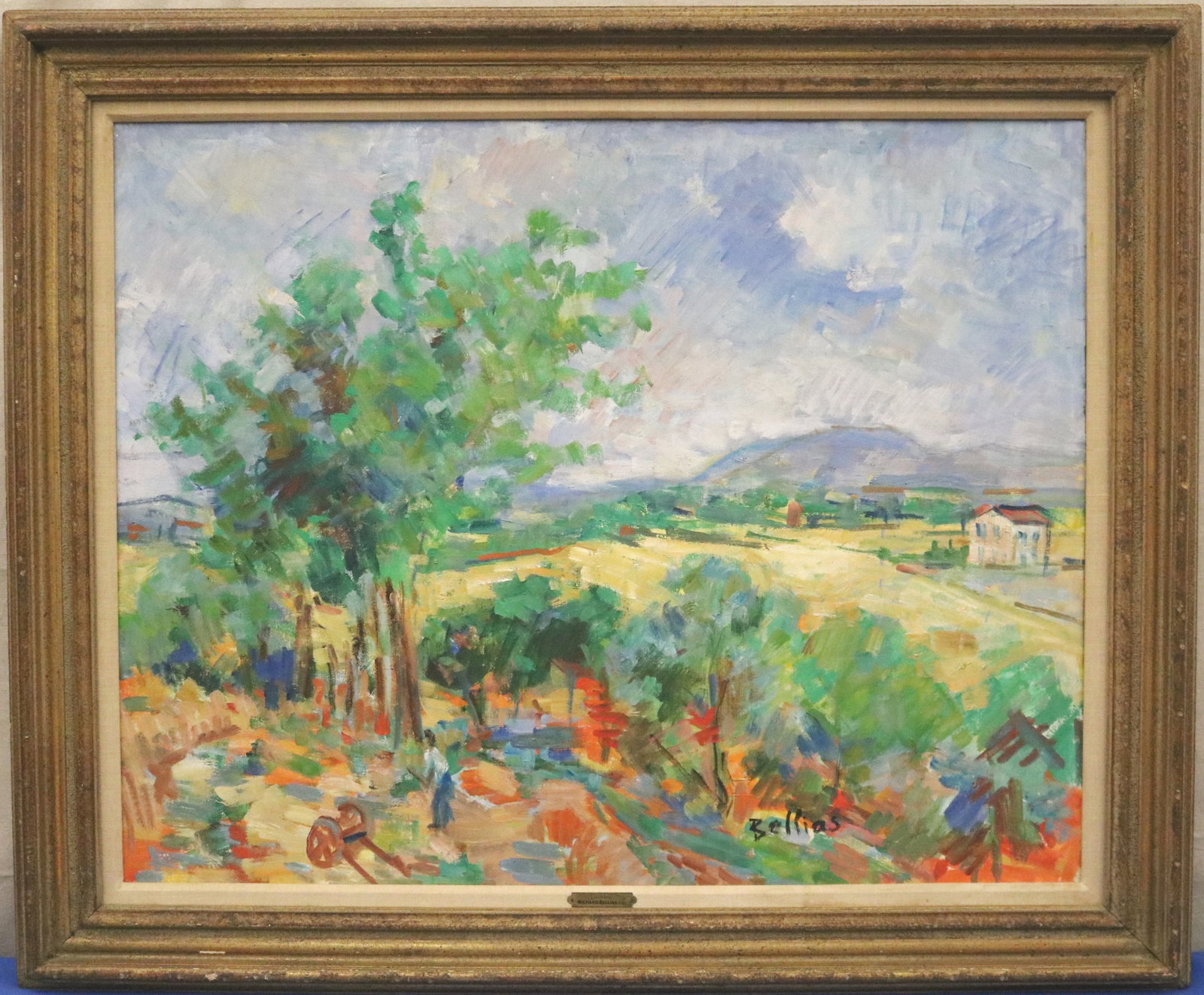 RICHARD BELLIAS (French, 1921 - 1974). Les Arbres (The Trees), Oil on canvas, 28 x 36 inches; frame: (1 of 12)