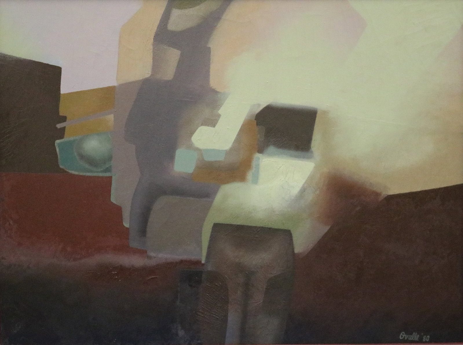 SOUTH AMERICAN SCHOOL (20th century). Cubist-Surrealist Composition, 1980, Oil on canvas, 35.5 x 48 (1 of 11)