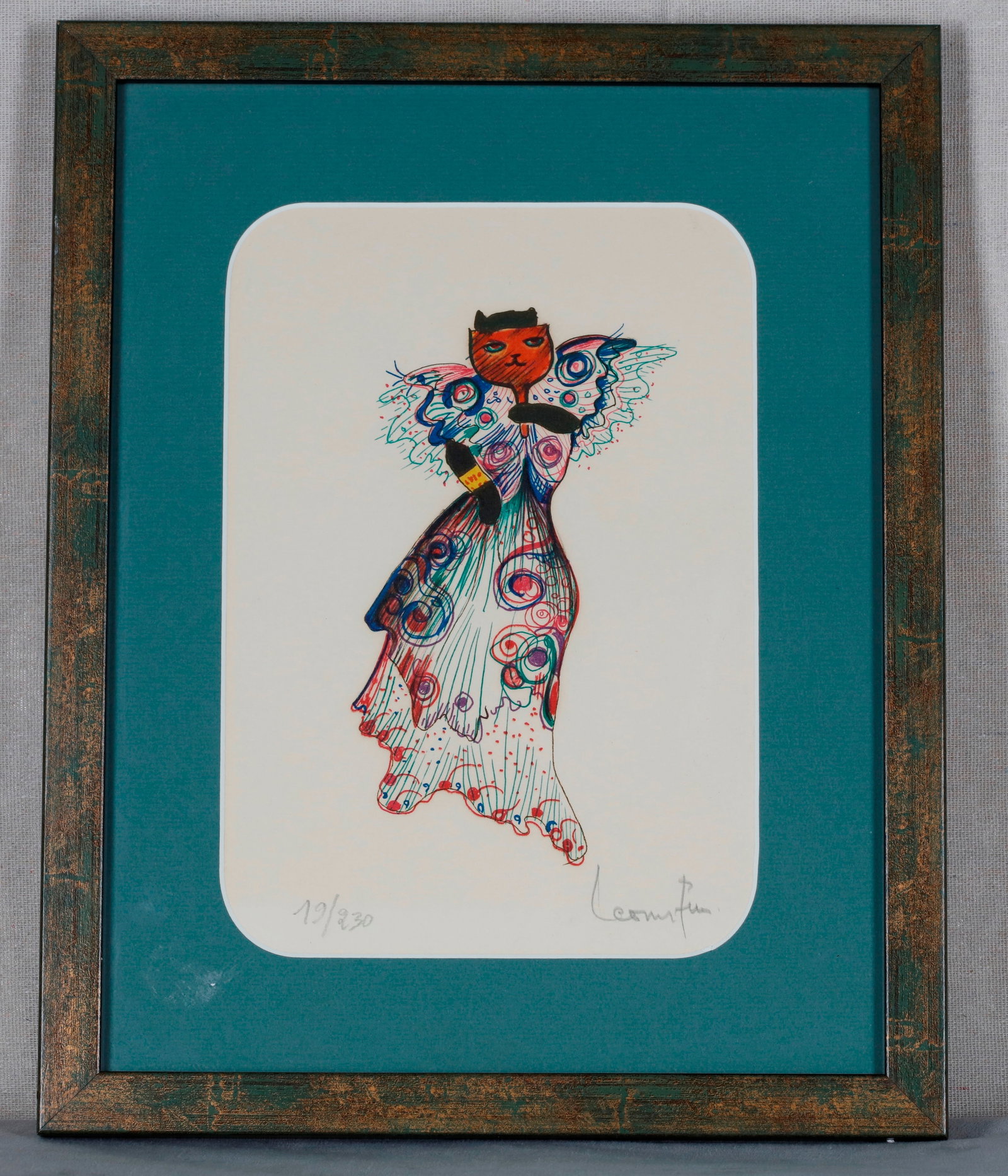 LEONOR FINI (Italian / Argentine, 1907?1996). Cat in Butterfly Dress (Le Chat Robe Papillon), circa (1 of 4)