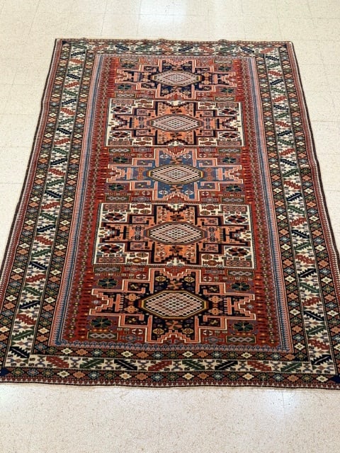 KAZAK RUG - App. 6 ft. 6 in. x 8 ft. 9 in.. (1 of 8)