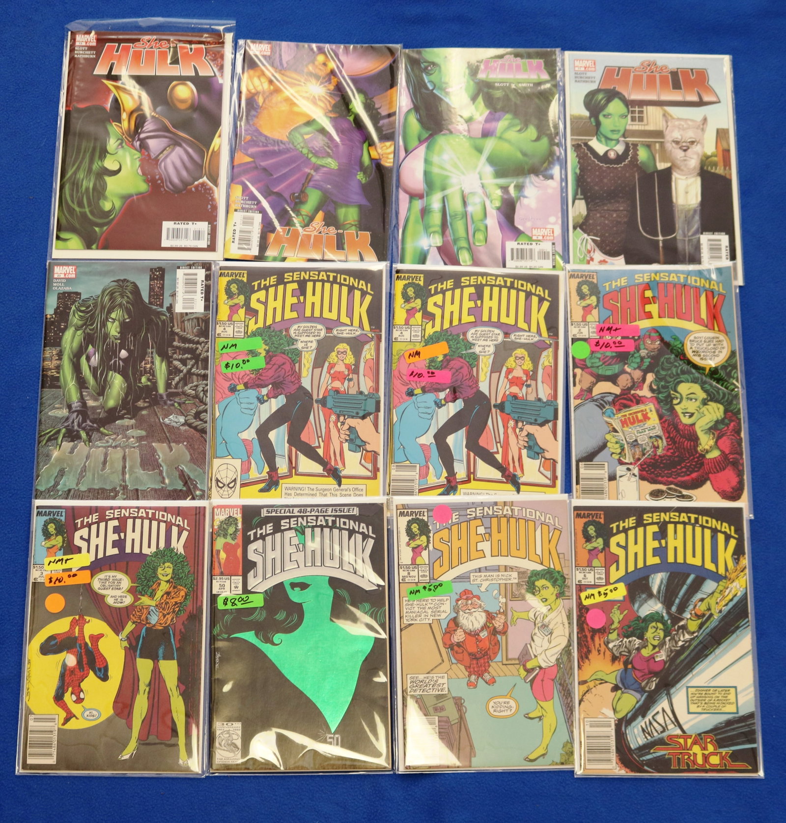 APP. 20 "SHE-HULK" COMIC BOOKS BY MARVEL COMICS, VARIOUS SERIES 1980s. 1990s, and 2000s - .: APP. 20 "SHE-HULK" COMIC BOOKS BY MARVEL COMICS, VARIOUS SERIES 1980s. 1990s, and 2000s Various series including "The Sensational She-Hulk" and Marvel Saga #22 (Proposal Cover).
