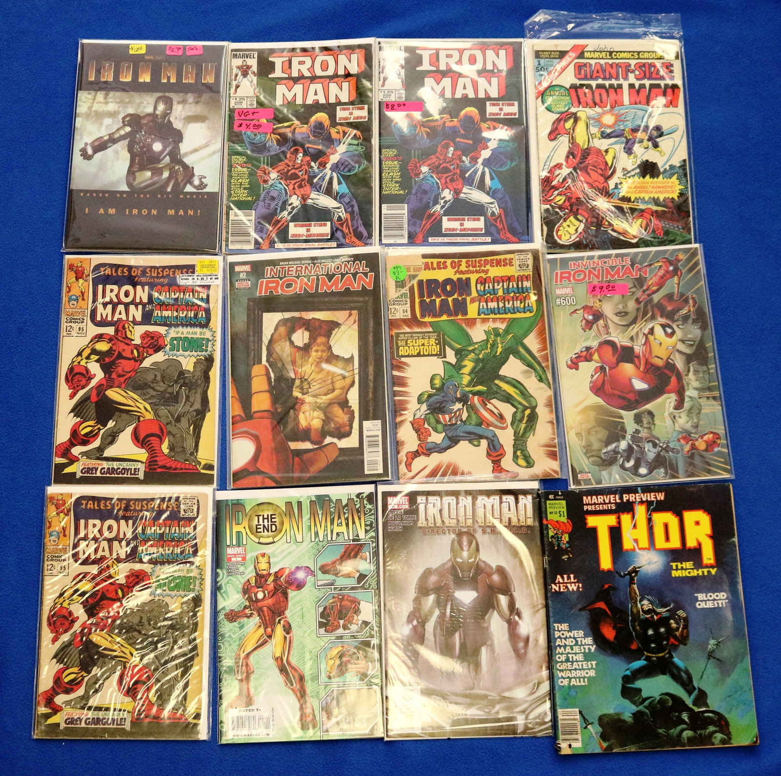 APP. 87 "THOR" AND "IRON MAN" MARVEL COMIC BOOKS Circa 1960s-2010s - .: APP. 87 "THOR" AND "IRON MAN" MARVEL COMIC BOOKS Circa 1960s-2010s Including some 12 cent covers.