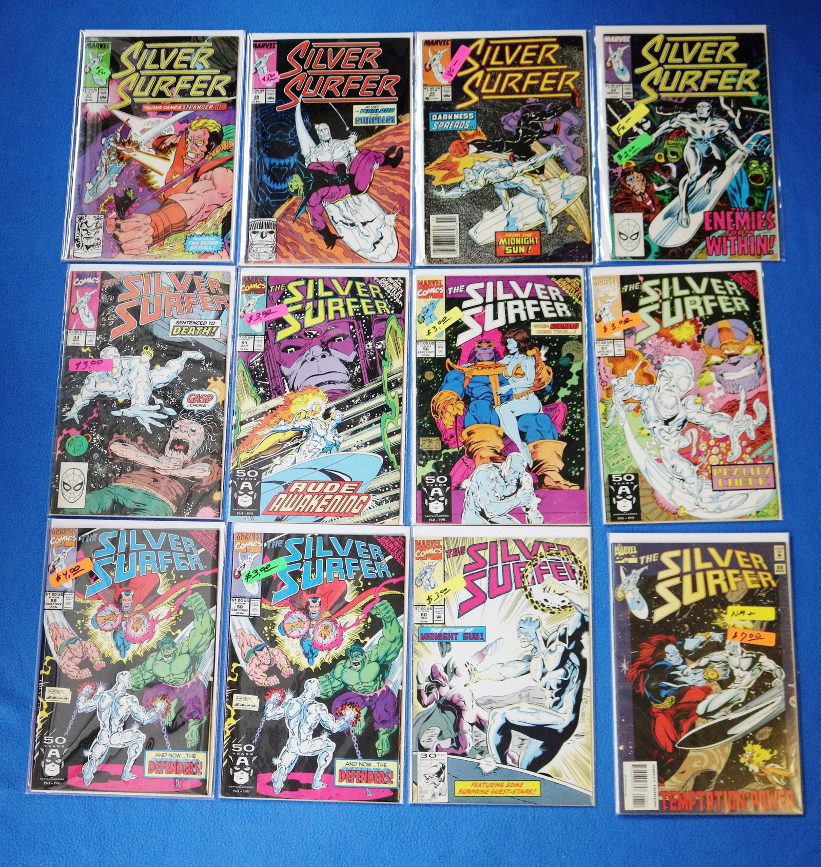 APP. 96 "SILVER SURFER" COMIC BOOKS BY MARVEL COMICS Mostly 1980s-1990s - . (1 of 19)