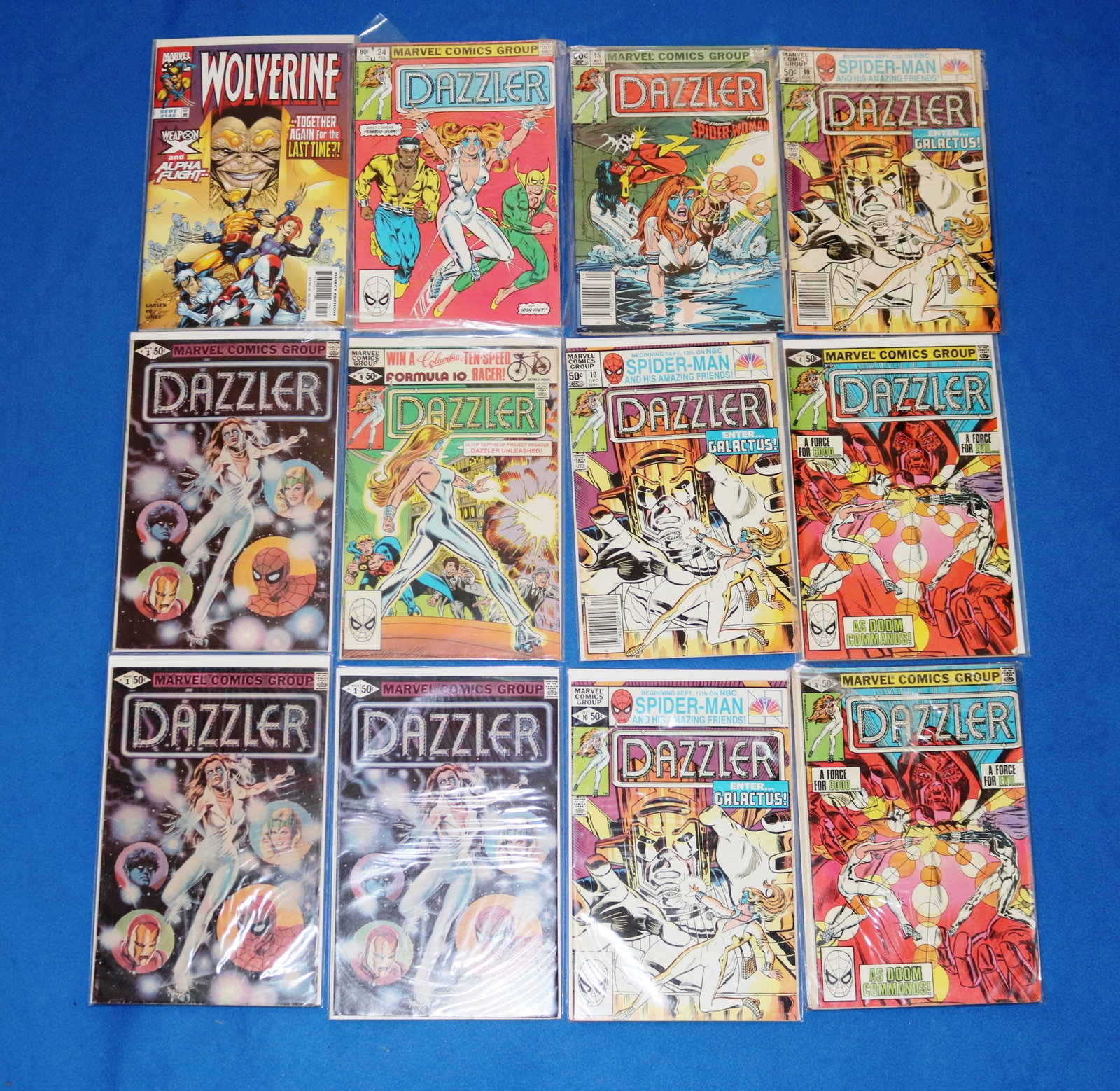 APP. 175 "DAZZLER" AND "WOLVERINE" AND OTHER COMIC BOOKS BY MARVEL COMICS Mostly 1970s and later - . (1 of 16)