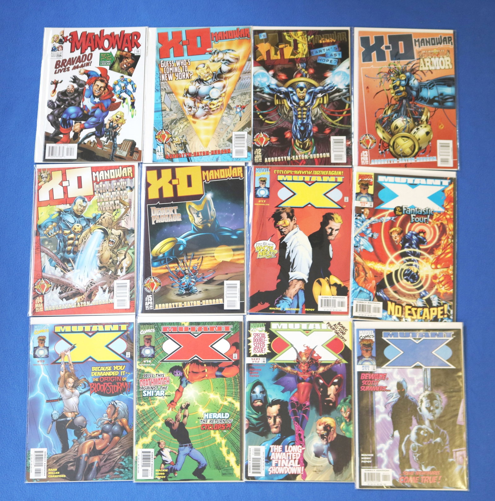 APP. 58 "MUTANT X", "MANOWAR" AND "X-FORCE" COMIC BOOKS BY MARVEL COMICS AND VALIANT AND OTHERS (1 of 15)