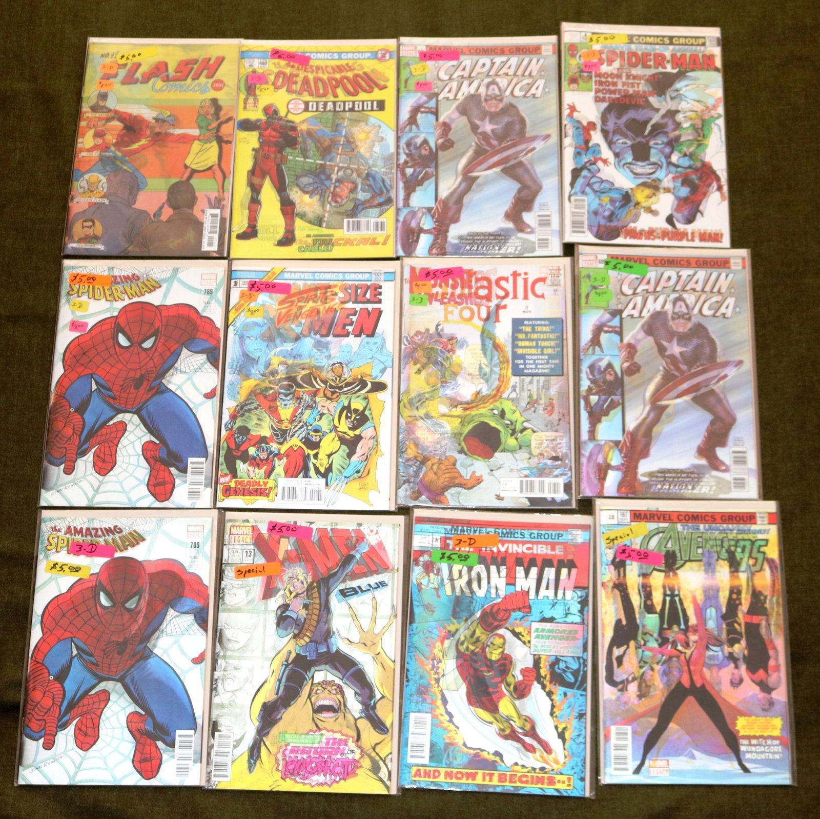 APP. 30 COMIC BOOKS BY MARVEL AND DC COMICS WITH HOLOGRAM OR 3-D COVERS - . (1 of 7)