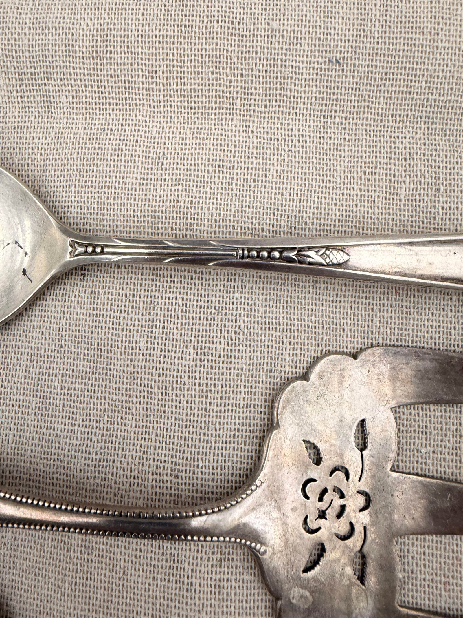 10 ASSORTED ITEMS STERLING SILVER FLATWARE - Wt. 16.2 troy oz.. - 3