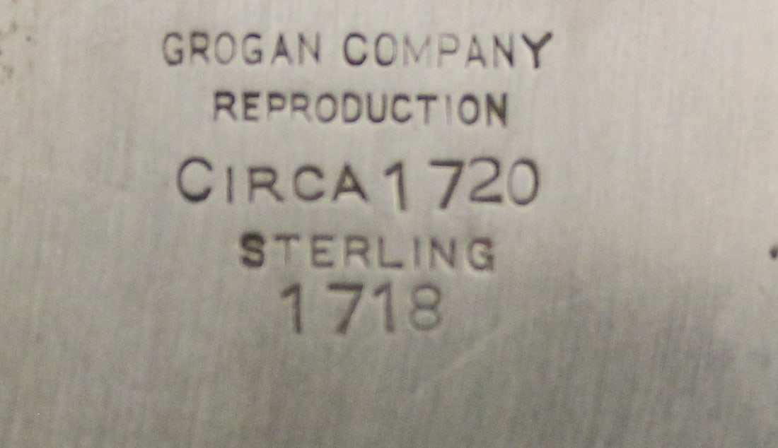 THREE STERLING SILVER TABLE ITEMS - Wt. 37 troy oz.. - 6