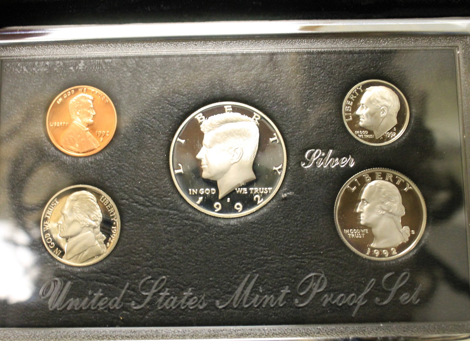 FOUR U.S. MINT FIVE-COIN SILVER PROOF SETS - . - 4