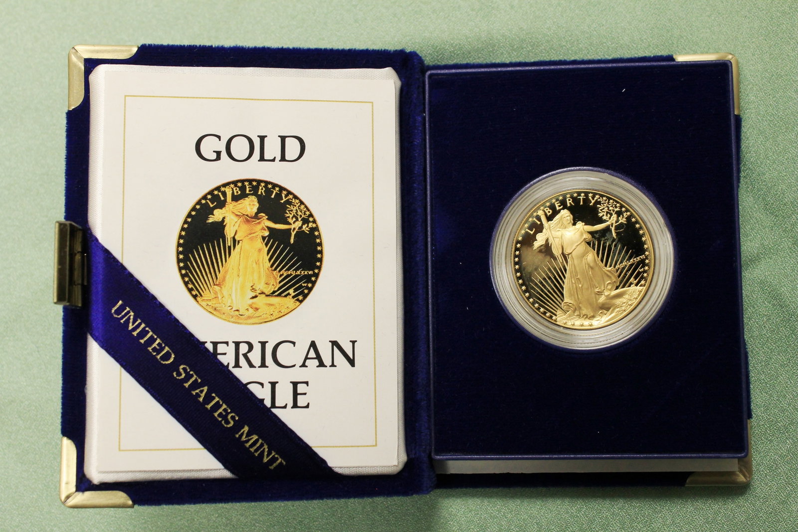 U.S. EAGLE/LIBERTY FIFTY-DOLLAR GOLD COIN, 1986 - .: U.S. EAGLE/LIBERTY FIFTY-DOLLAR GOLD COIN, 1986