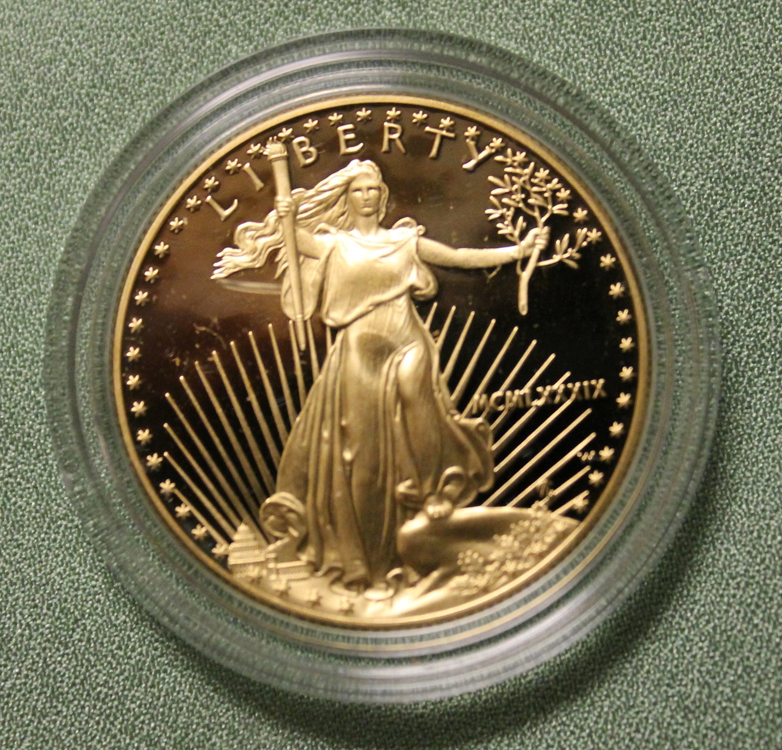 U.S. EAGLE/LIBERTY FIFTY-DOLLAR GOLD COIN, 1989 - .: U.S. EAGLE/LIBERTY FIFTY-DOLLAR GOLD COIN, 1989