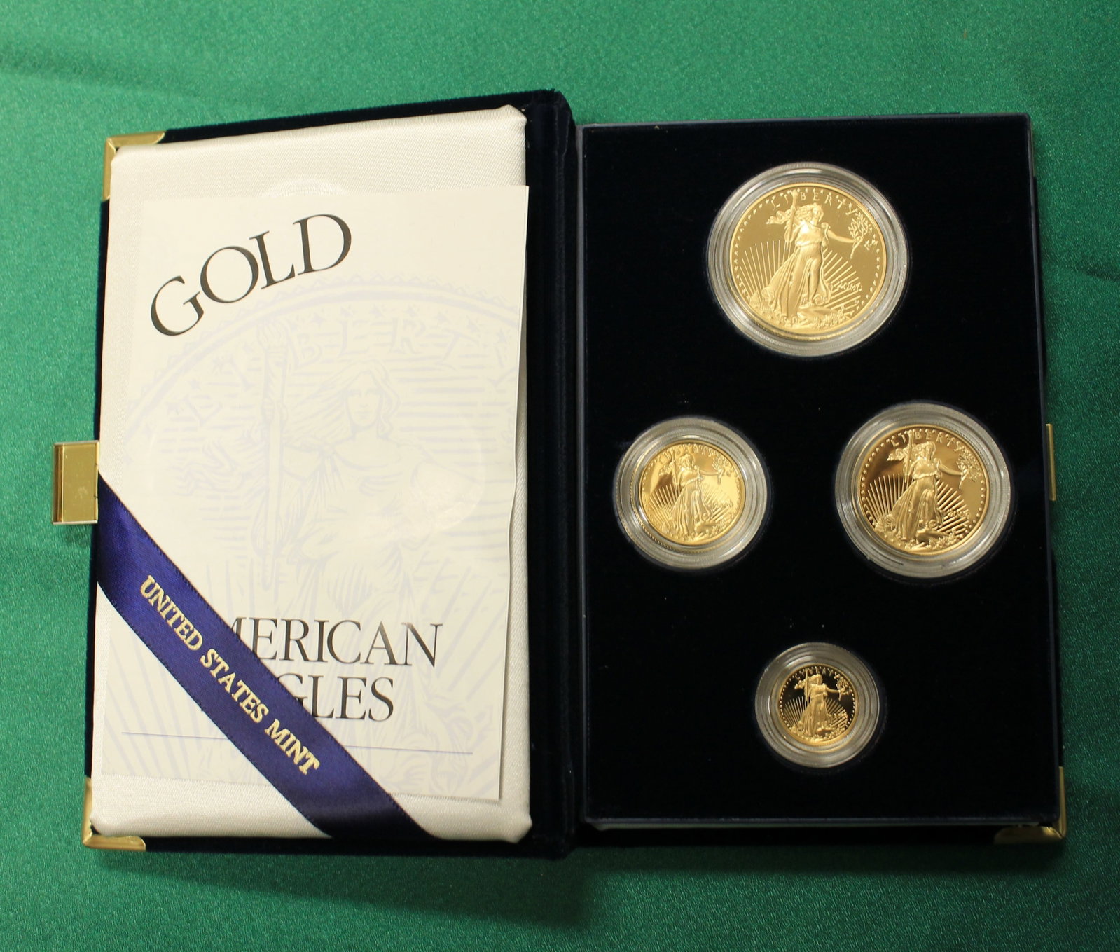 U.S. MINT AMERICAN EAGLE FOUR-COIN GOLD PROOF SET, 2000 - . (1 of 4)