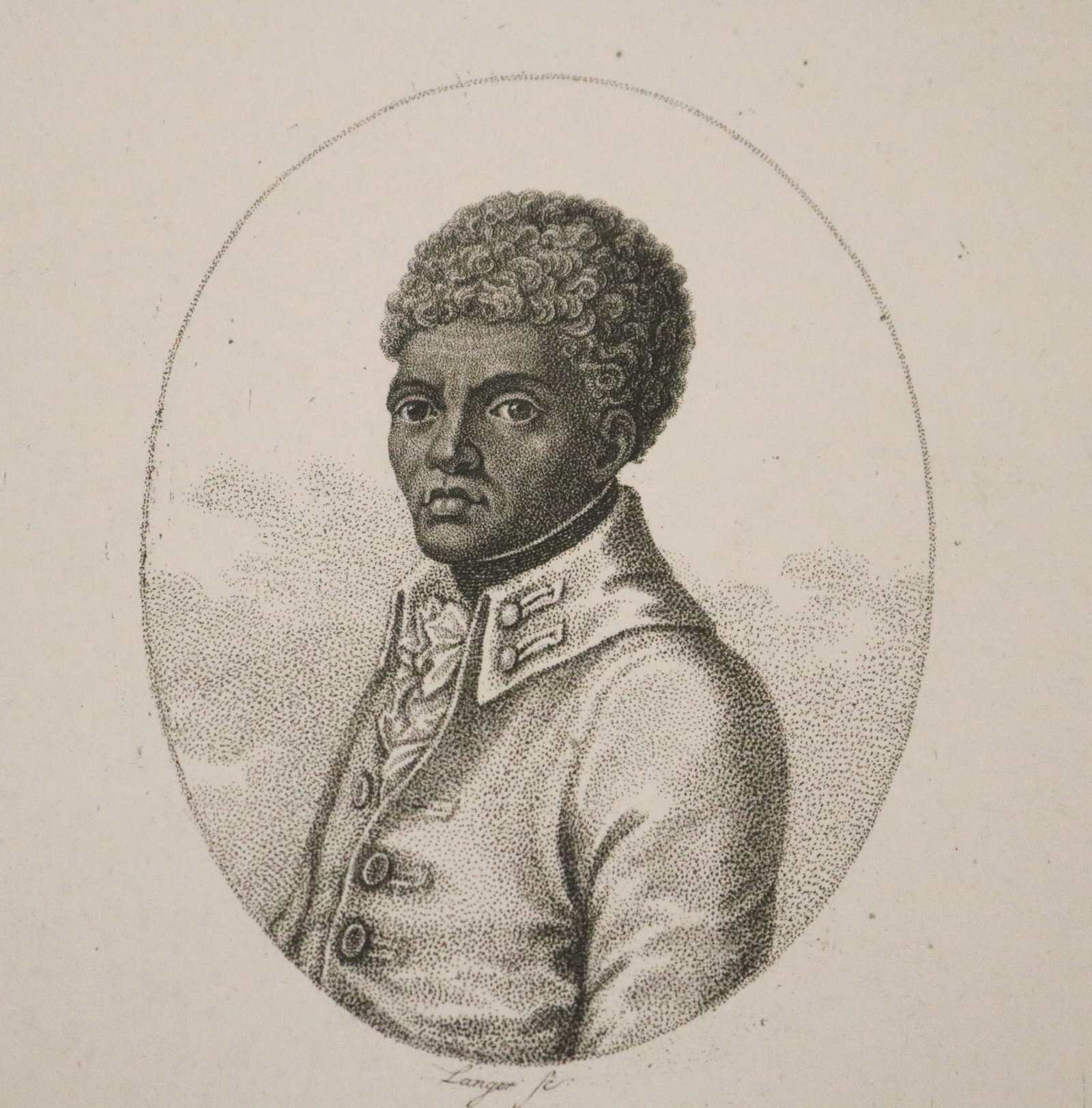 TOUSSAINT LOUVERTURE: A STIPPLE-ENGRAVED PORTRAIT - Sheet: 6.25 x 4.5 inches. (1 of 5)