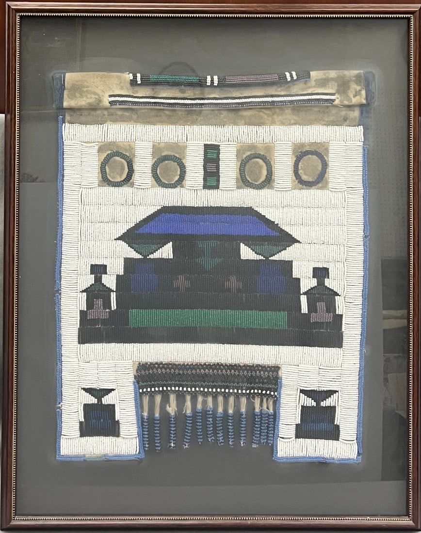 SOUTH AFRICAN NDEBELE MAPOTO (MARRIED WOMAN'S CEREMONIAL BEADED APRON) mid-to-late 2oth century - 21 (1 of 6)