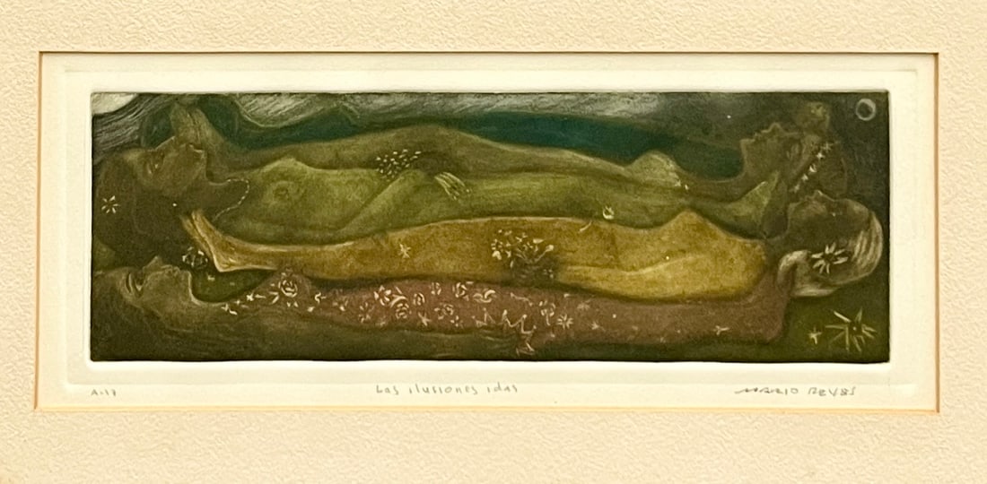 MARIO REYES CASTILLO (Mexican, 1926-2017). Las Ilusiones Idas (the Vanished Dreams), Etching with (1 of 7)