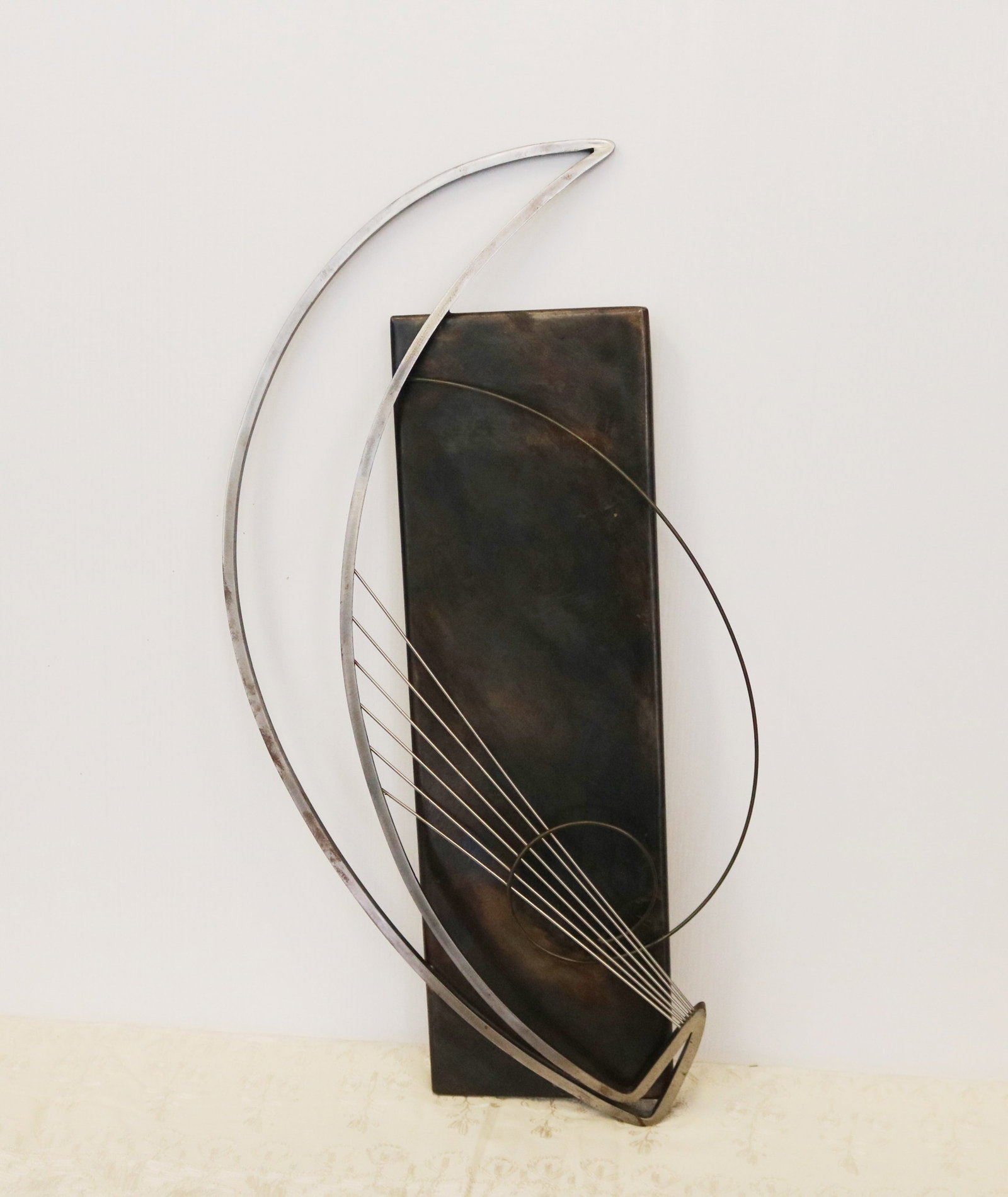 BRANDON D'LEO (20th century). Abstract Metallic Wall Construction, Metal (1 of 6)