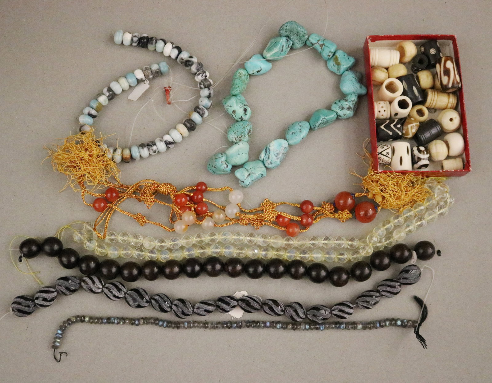 COLLECTION OF BEADING STRANDS, JEWELRY MAKER'S STUDIO - . (1 of 7)