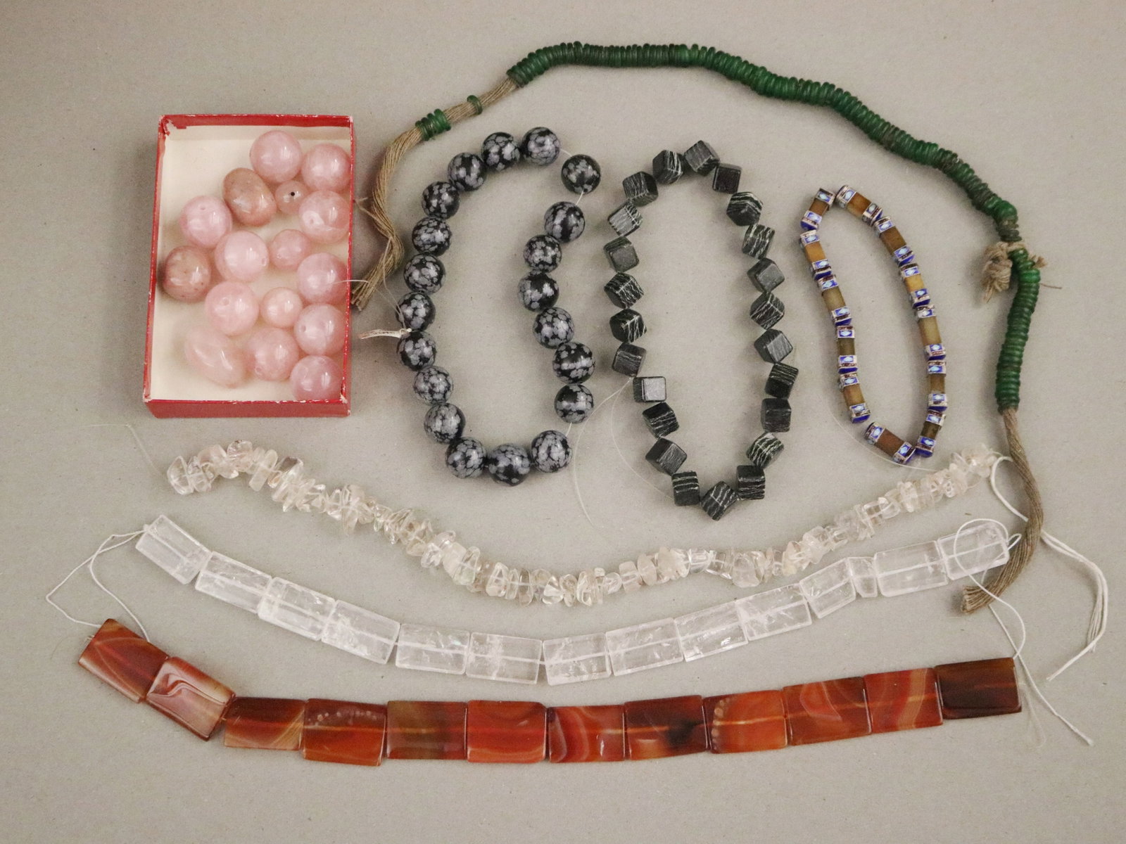 COLLECTION OF GEMSTONE BEADING STRANDS; JEWELRY MAKER'S STUDIO - . (1 of 7)