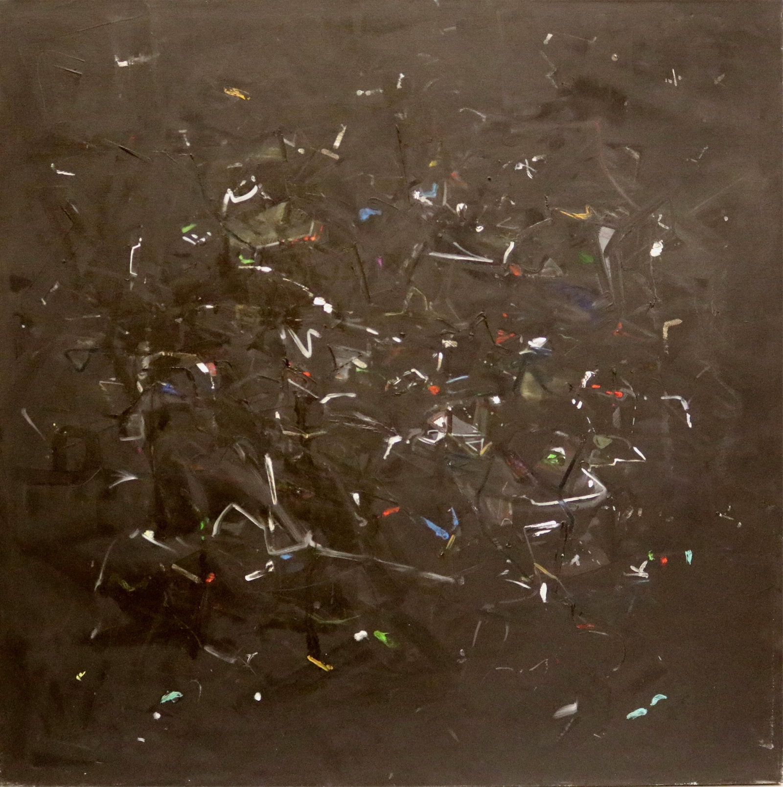MICHAEL GROSS (American, 1944?2024). Vision in Black #9, February 2007, Oil on canvas, DIMENSIONS: (1 of 16)
