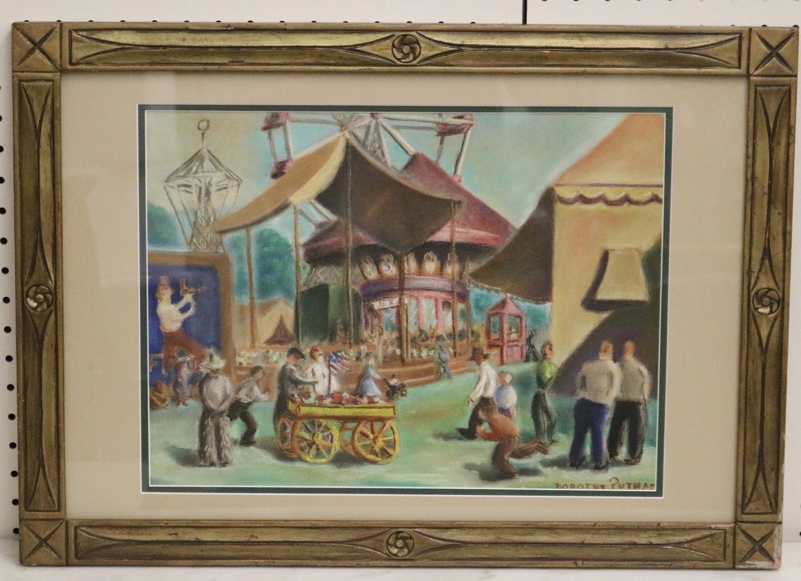DOROTHY PUTMAN (American, 20th century). Country Fair, Pastel, Sight (as matted): 12 x 16 inches; (1 of 9)
