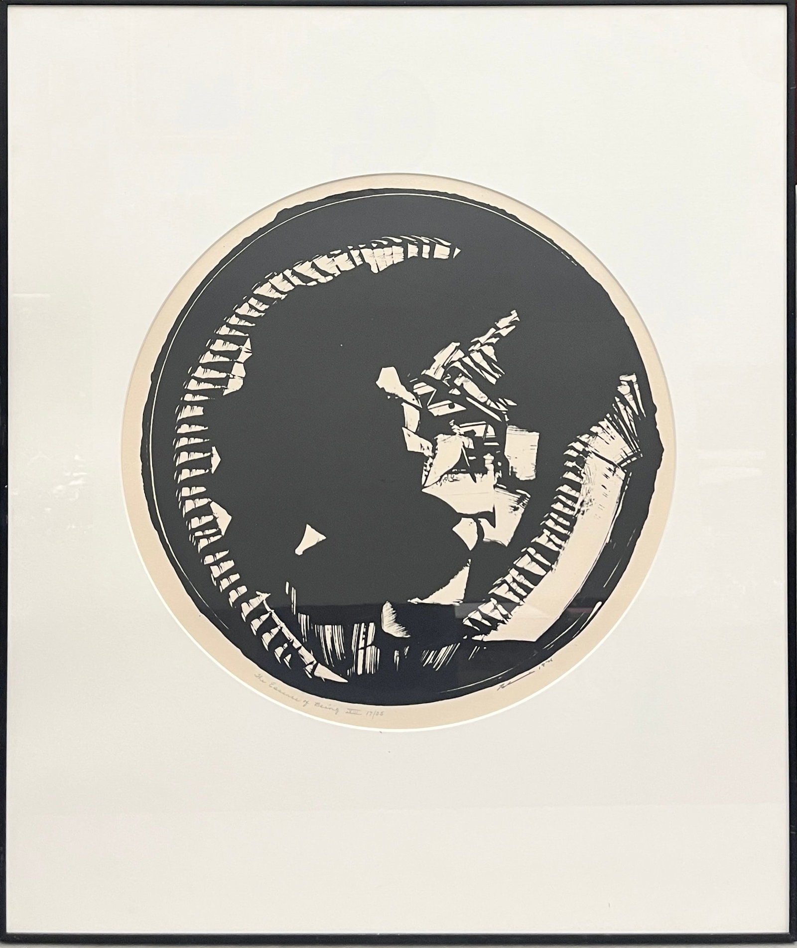 AMERICAN SCHOOL (20th century). The Essence of Being XIII, 1976, Lithoghraph, Diameter: 17 inches; (1 of 4)
