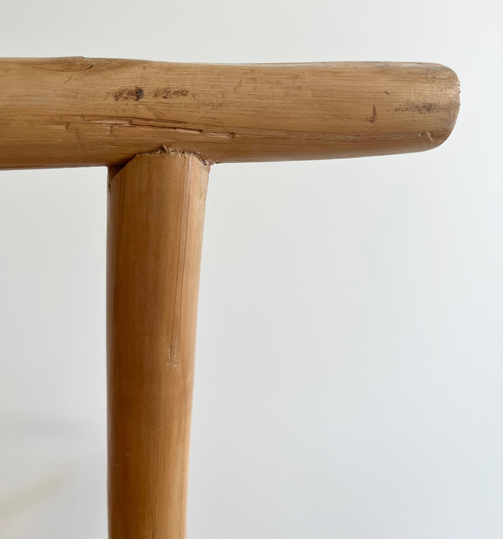PAIR CHINESE PINE OPEN-ARM CHAIRS - . - 8