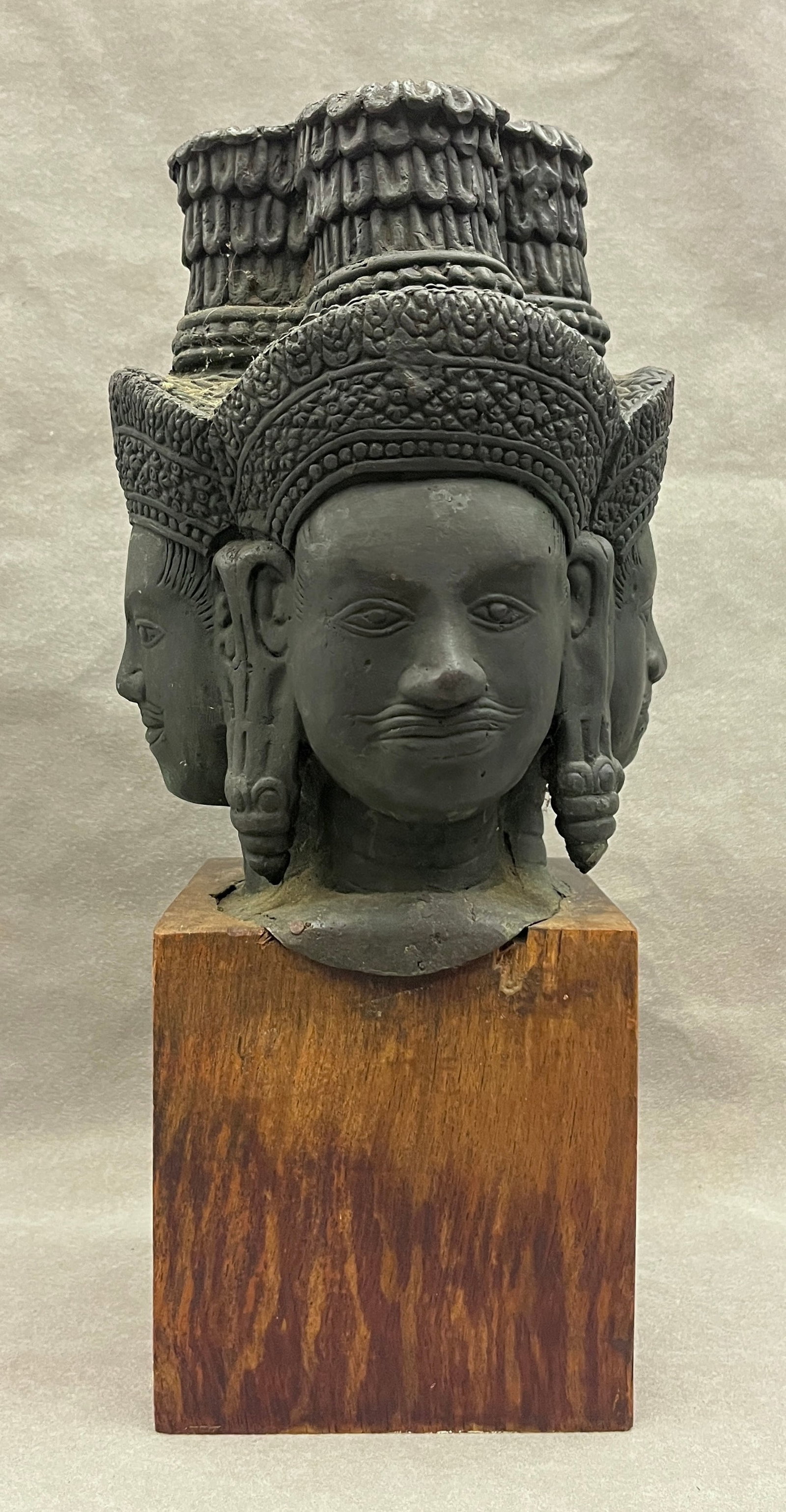 SOUTHEAST ASIAN HEAD OF FOUR-FACED BRAHMA - . (1 of 10)