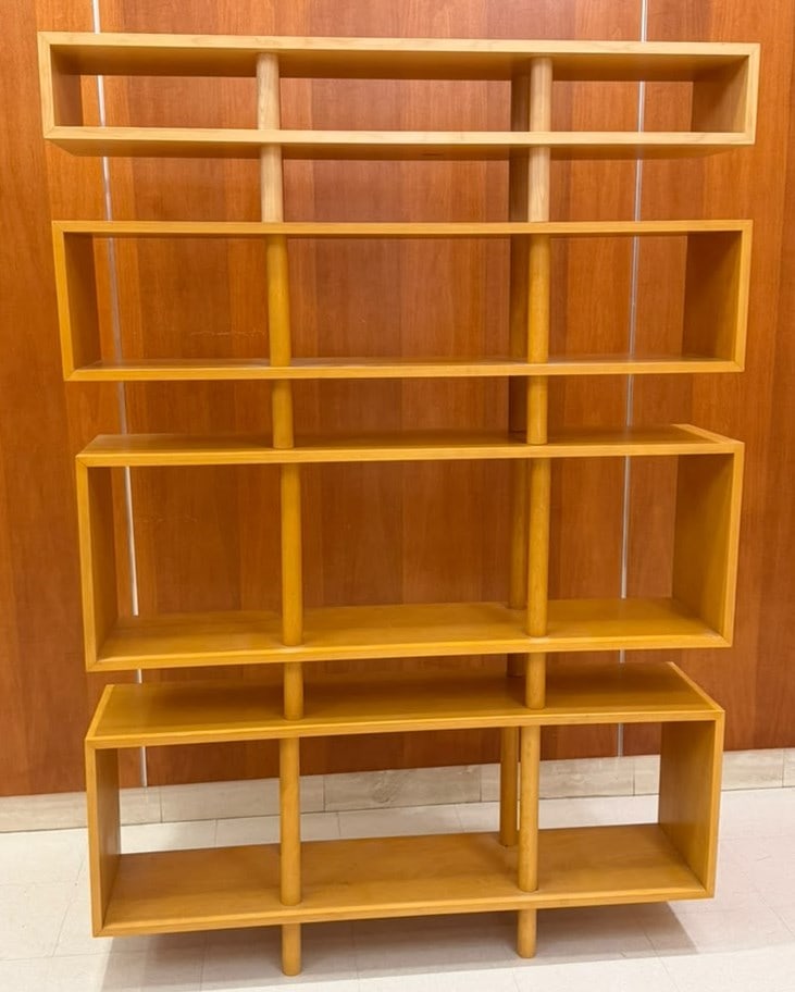 FOUR-TIER STACKING BOOKCASES: DANIEL DONNELLY STORAGE SYSTEM (DDSS), - H: 68 in. W: 48 in. D: 11 1/4 (1 of 6)