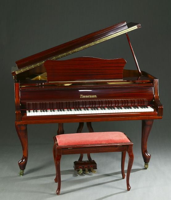 A Zimmerman Baby Grand Piano. Made In Germany Nu
