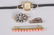 806: FOUR PIECES ASSORTED ANTIQUE AND OTHER JEWELRY ,