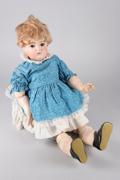PORCELAIN HEAD DOLL, Marked 192. - 24 in high.