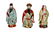 Set/3 Asian Figurines
