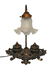 Antique Brass Gilbert Inkwell Lamp