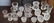 Lot/16 Crystal & Glass Salts, Toothpick Holders