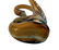 Hand Blown Art Glass Swan - 4