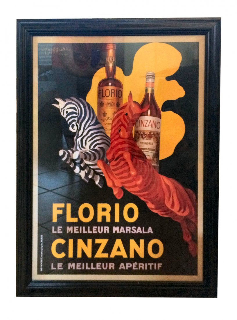 Florio & Cinzano Vintage Ad Poster (1 of 4)