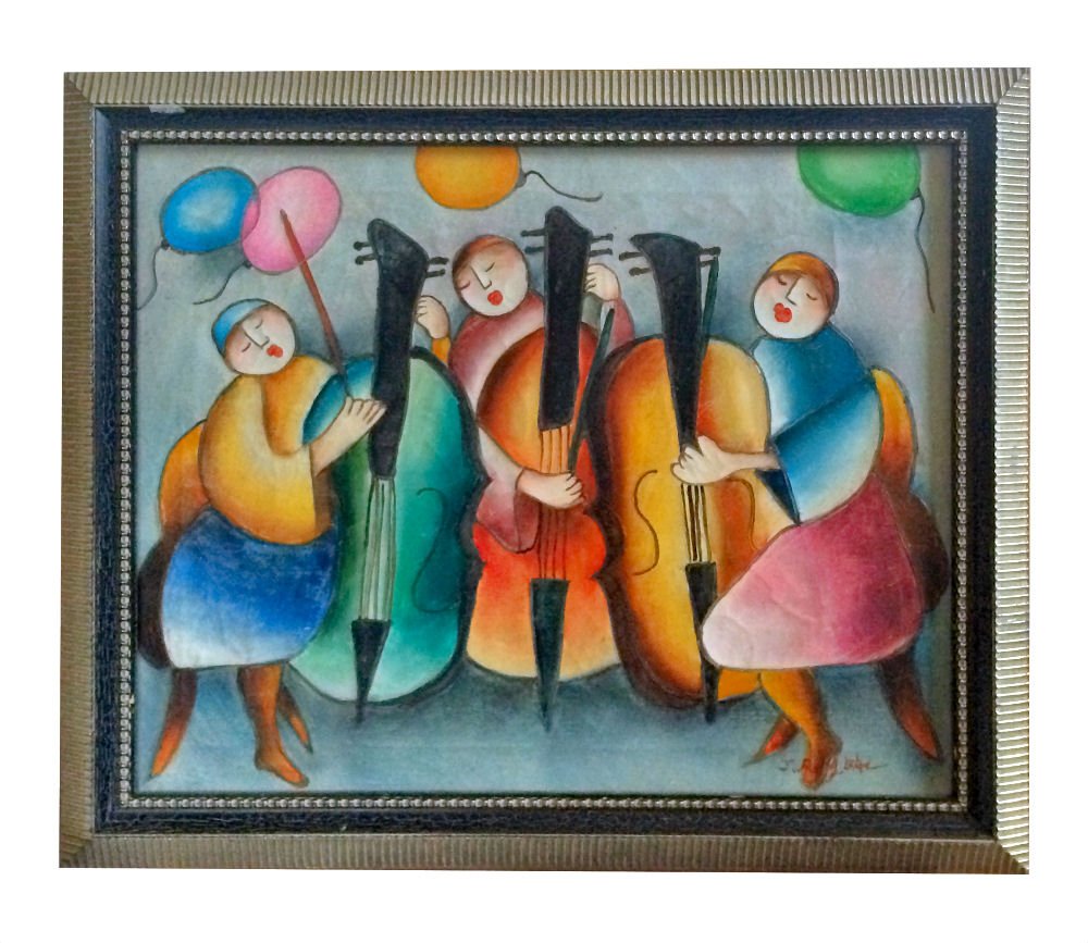 Three Musicians Oil Painting (1 of 5)