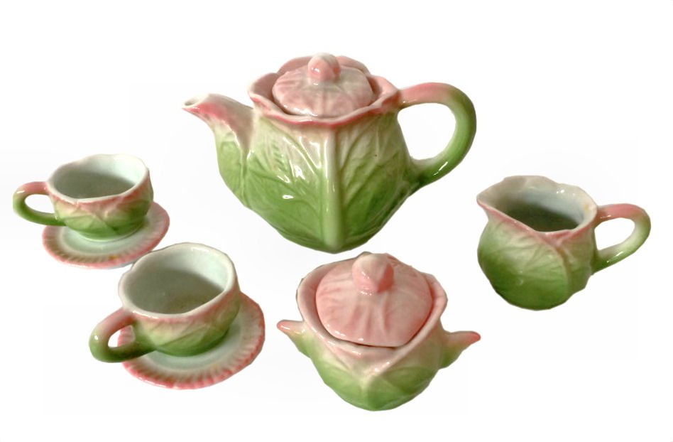 Miniature Majolica Tea Set (1 of 1)
