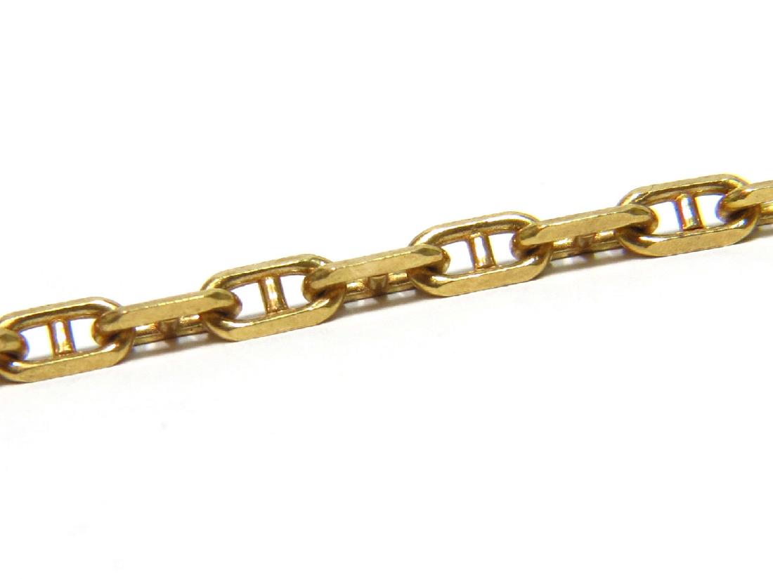 14KT YELLOW GOLD MODERN LINK BRACELET 7.25" (1 of 7)