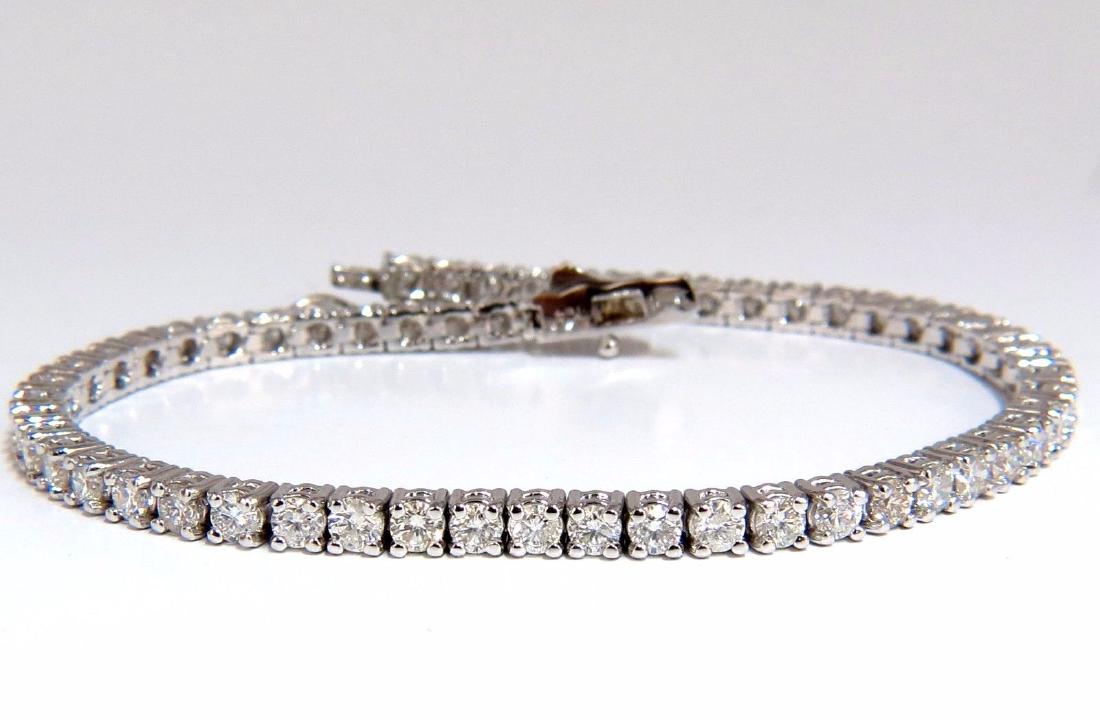 Natural Diamond Tennis Bracelet 4.50ct. G/Vs 14kt 7inch (1 of 7)