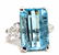 GIA Certified 19.99ct Natural Aquamarine diamonds ring