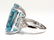GIA Certified 19.99ct Natural Aquamarine diamonds ring - 3