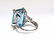 GIA Certified 19.99ct Natural Aquamarine diamonds ring - 4