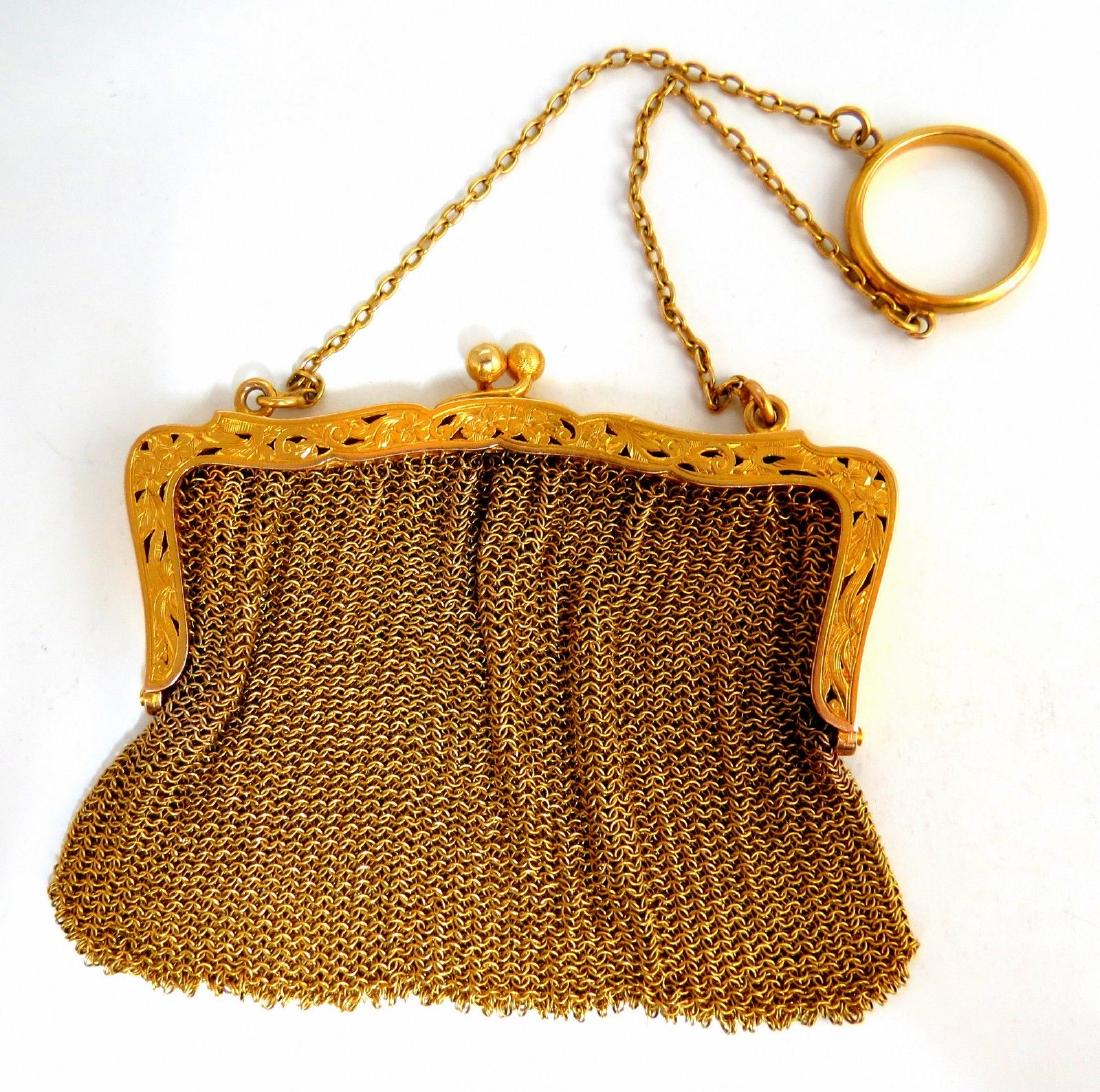 14kt Gold Mesh Purse Vintage Prime (1 of 4)