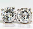 1.30CT BRILLIANT FULL CUT CLASSIC DIAMOND STUD EARRINGS