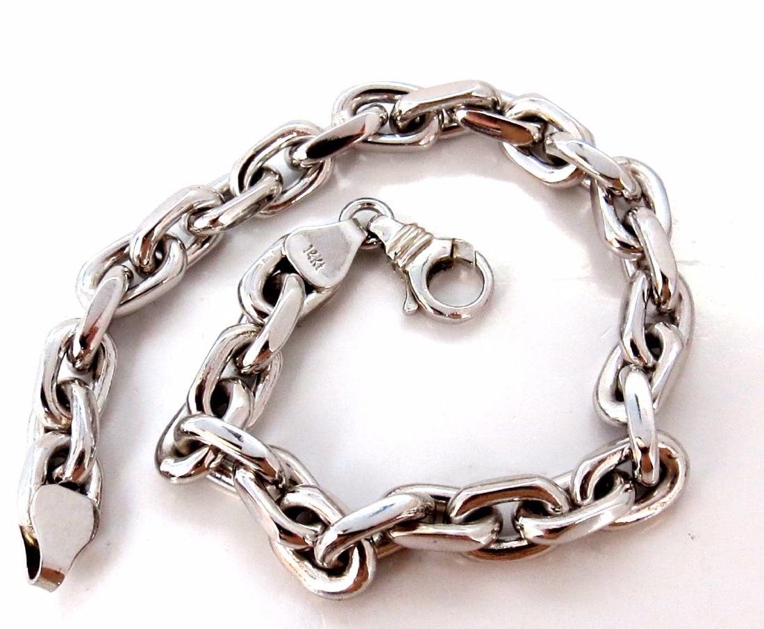14kt Gold Chain Link Bracelet 39 grams 8 inch (1 of 4)