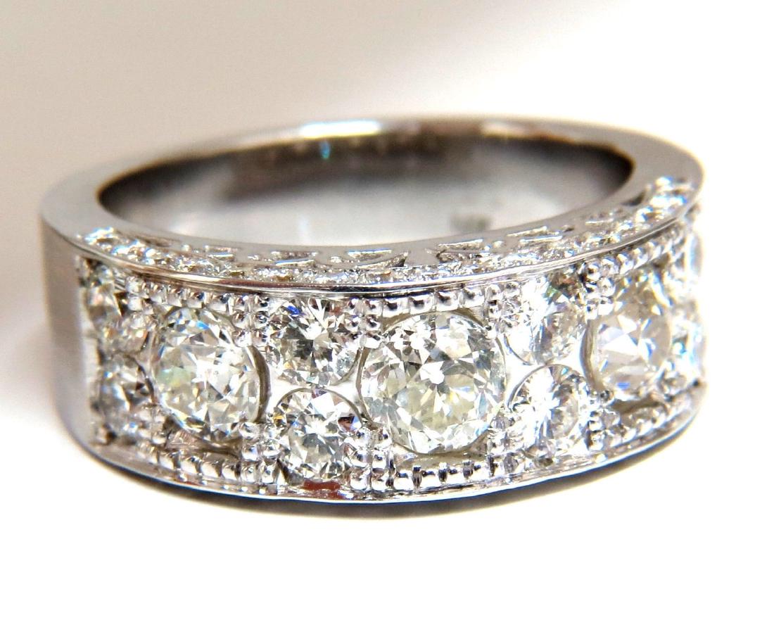 2.76ct Victorian Deco Beaded Natural Diamonds Ring 14kt (1 of 10)