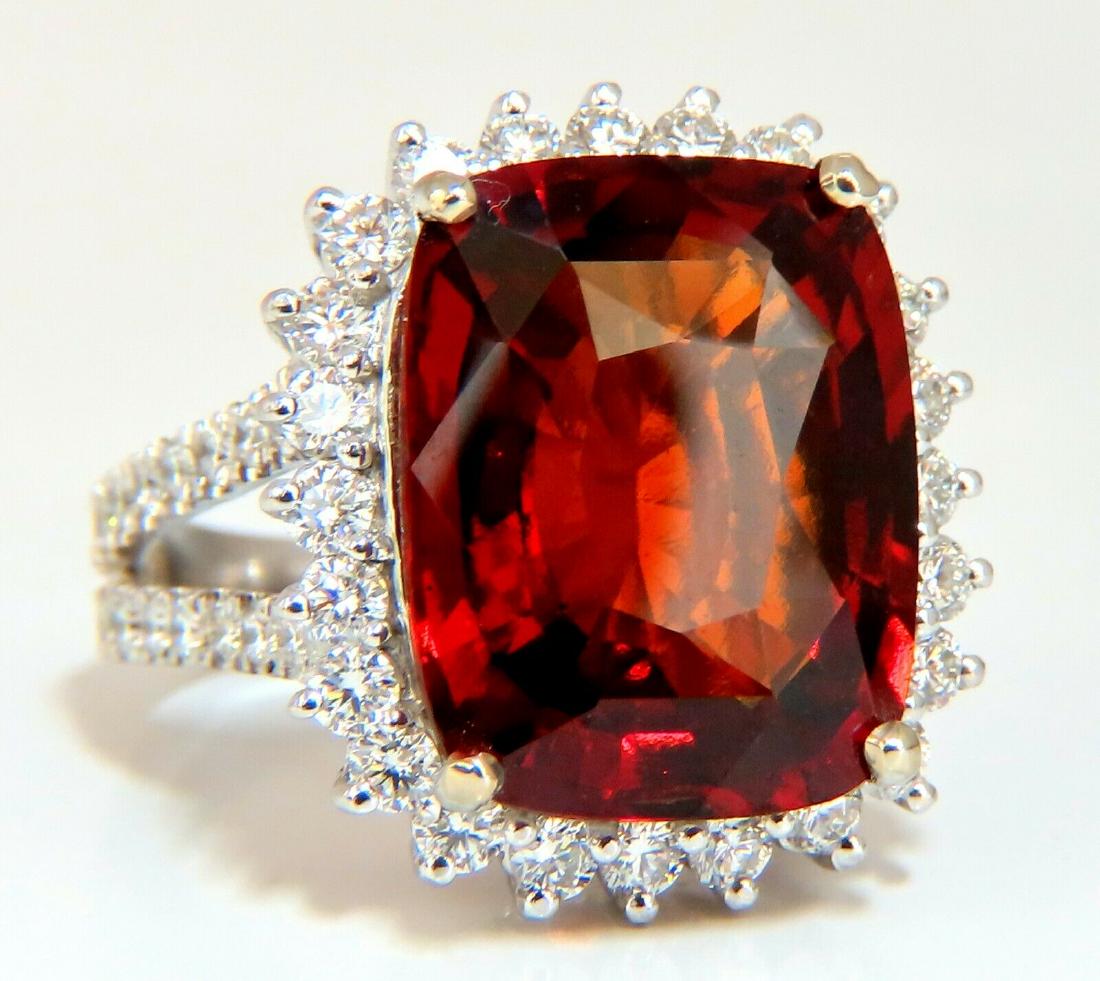 GIA Certified 15.37ct Natural Hessonite Garnet Diamonds (1 of 12)