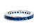 2.50ct Natural Royal Vivid Blue Sapphire Eternity Band