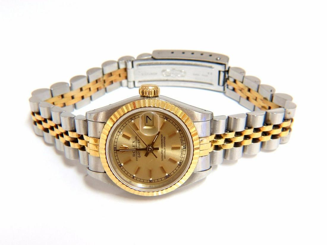 Ladies Rolex Watch Two toned DateJust Jubilee 18kt (1 of 6)